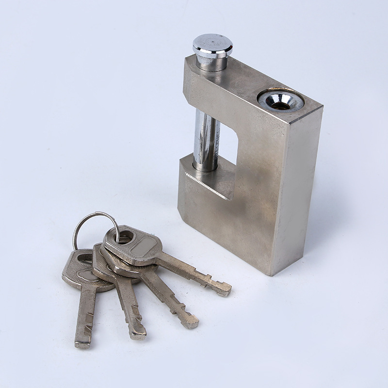 Giant Lateral Opening Padlock Dormitory Warehouse Large Doors and Windows Anti-Skid Shear Anti-Theft Anti-Rust Beam Lock Blade Large Lock Head Lock