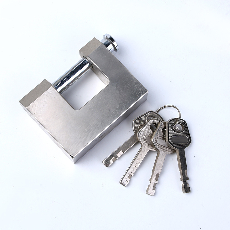 Giant Lateral Opening Padlock Dormitory Warehouse Large Doors and Windows Anti-Skid Shear Anti-Theft Anti-Rust Beam Lock Blade Large Lock Head Lock