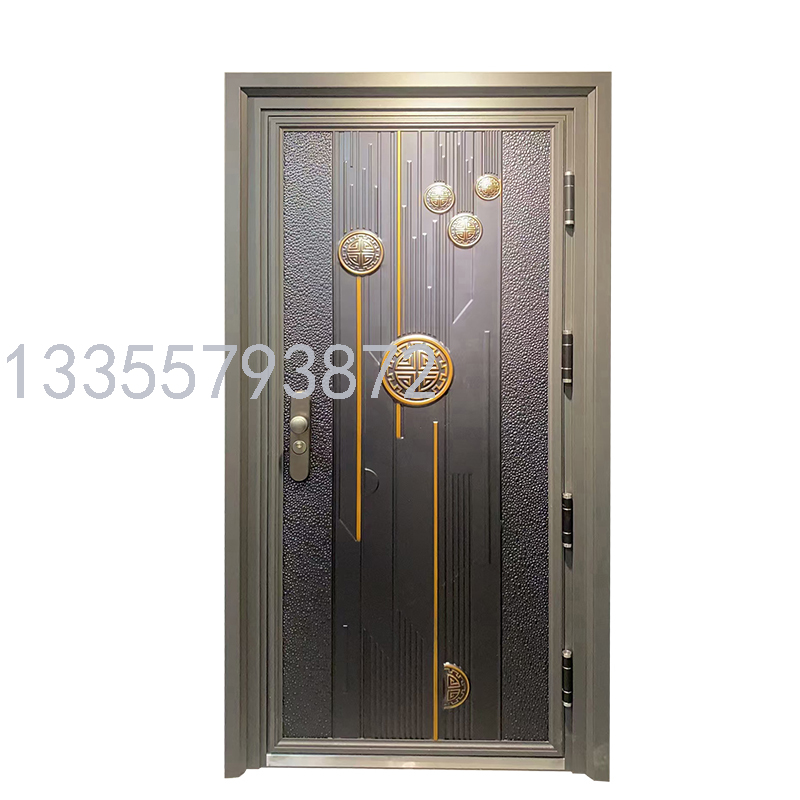 Class A Anti-Theft Door Household Entrance Door Smart Fingerprint Lock Door Steel Safety Door