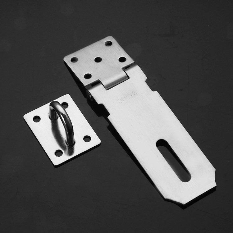  Thickened Stainless Steel Lock Hasp Padlock Theft Proof Door Lock Old-Fashioned Suspension Clasp Door and Window 