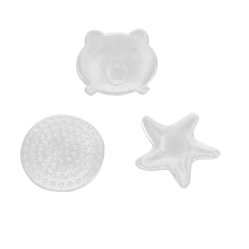 Transparent Door Handle Crash Pad Pu Mat Refrigerator Collision Door Lock Protective Pad Double-Sided Door Handle