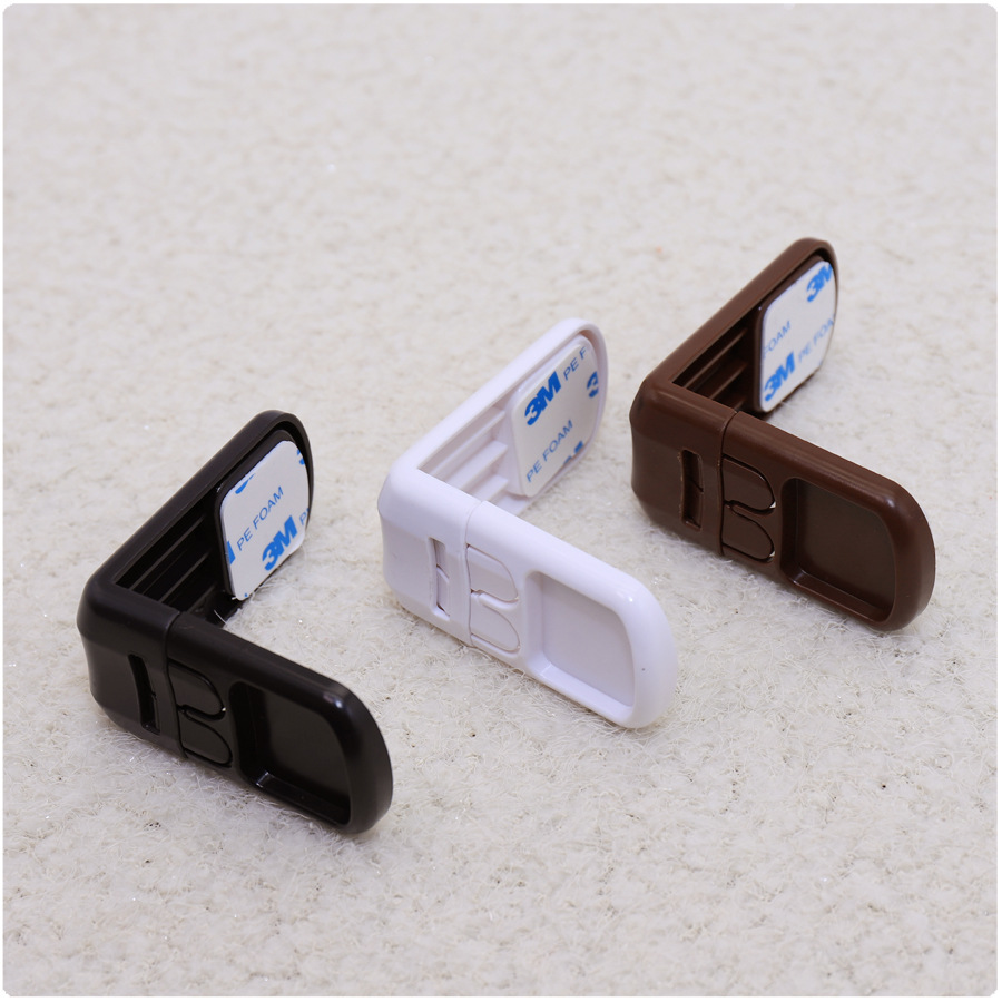 Cabinet lock/cabinet lock/cabinet door lock white double buckle 90 degree right Angle lock
