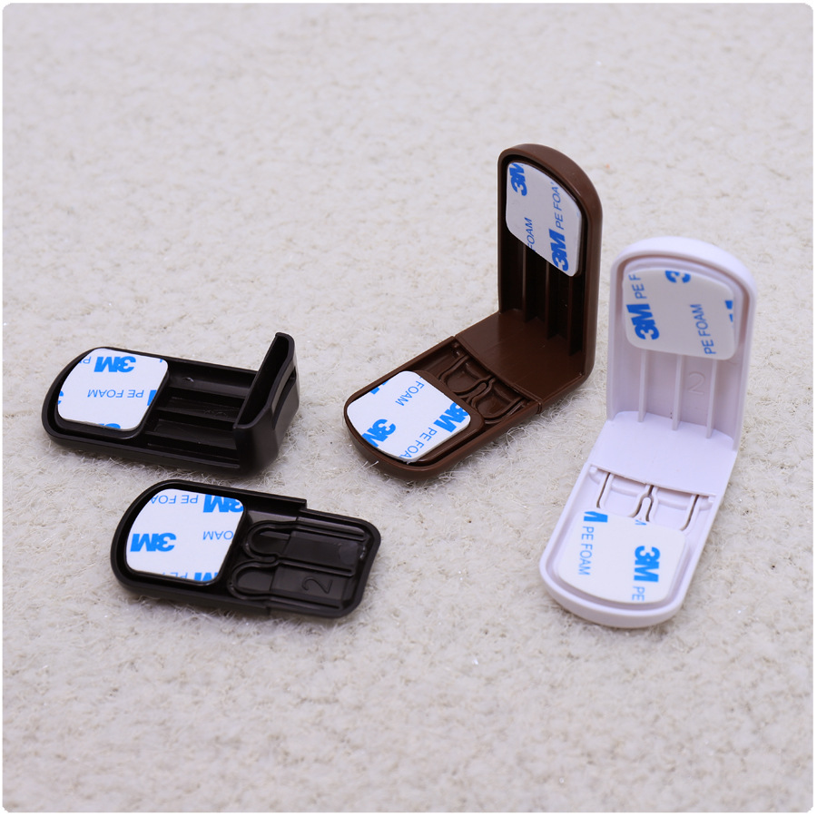 Cabinet lock/cabinet lock/cabinet door lock white double buckle 90 degree right Angle lock