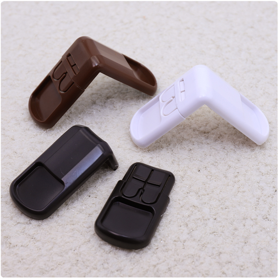 Cabinet lock/cabinet lock/cabinet door lock white double buckle 90 degree right Angle lock