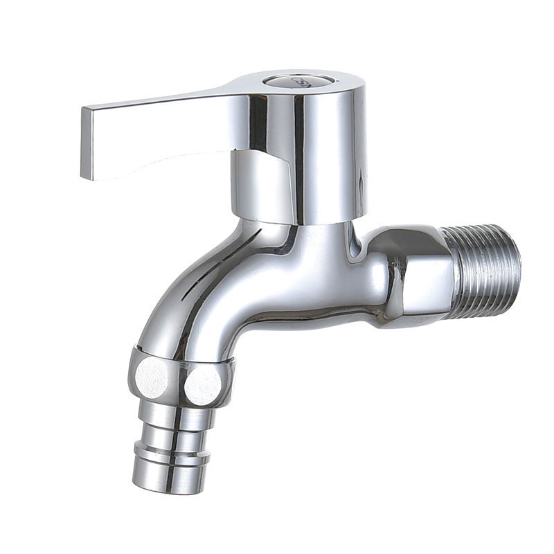 Copper Washing Machine Faucet Quick Open Mid-Length Lengthened Faucet 304 Stainless Steel Nozzle One-Switch Two-Way Double Faucet