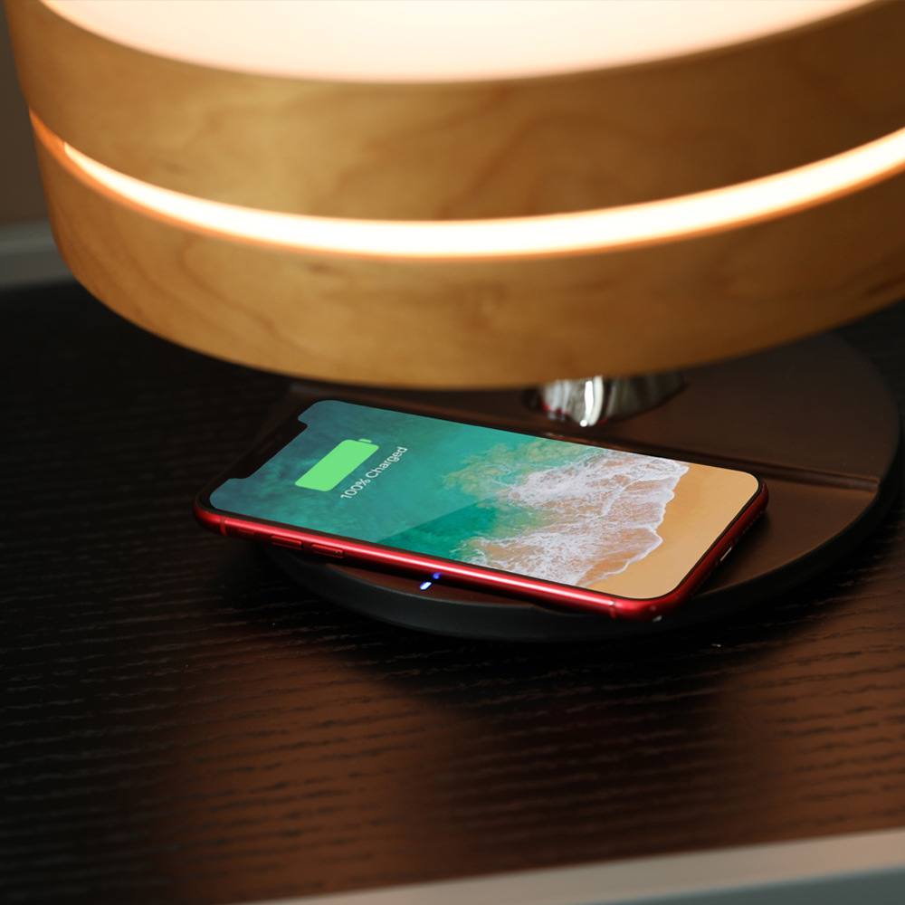 Linxi Multifunctional Music Station Light with Touch Switch Wuji Dimmable Table Lamp Wireless Charger Bedside Bluetooth Audio