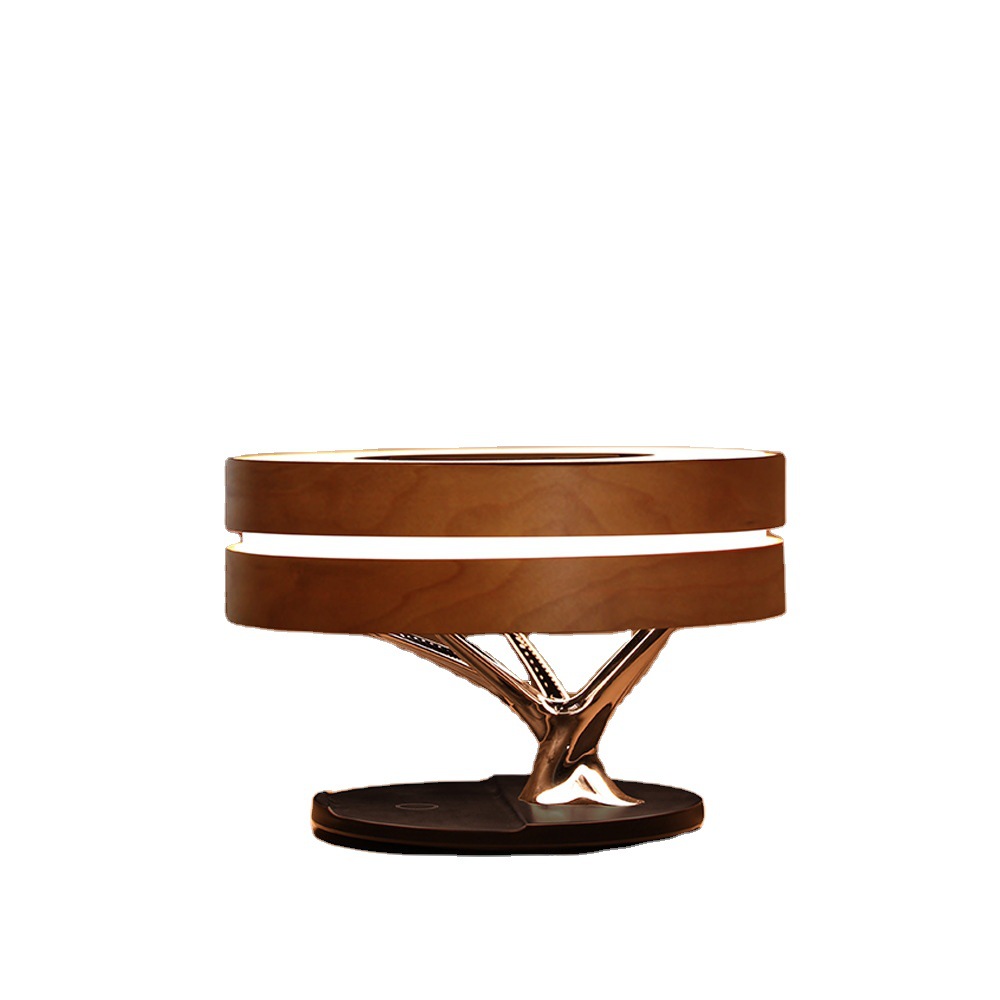 Linxi Multifunctional Music Station Light with Touch Switch Wuji Dimmable Table Lamp Wireless Charger Bedside Bluetooth Audio