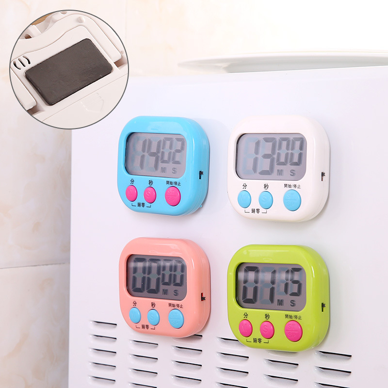 Multi-function kitchen reminder large screen with switch timer bedroom electronic timer alarm clock