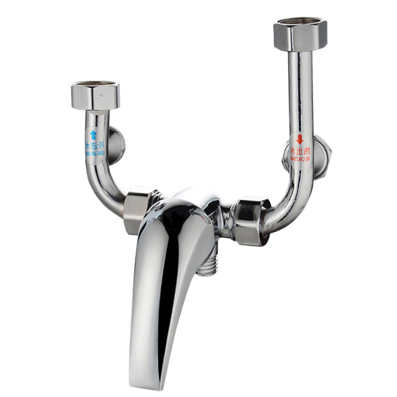 Factory Wholesale Cross-Border Copper Water Heater Mixing Valve Open-Mounted Switch Hot and Cold Mixing Valve U-Shaped Faucet Shower