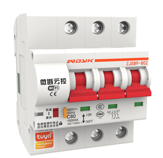 Graffiti Smart Switch WiFi Circuit Breaker IoT Air-Open Smart Home Tuya Wireless Remote Control Micro-Break Cloud Control