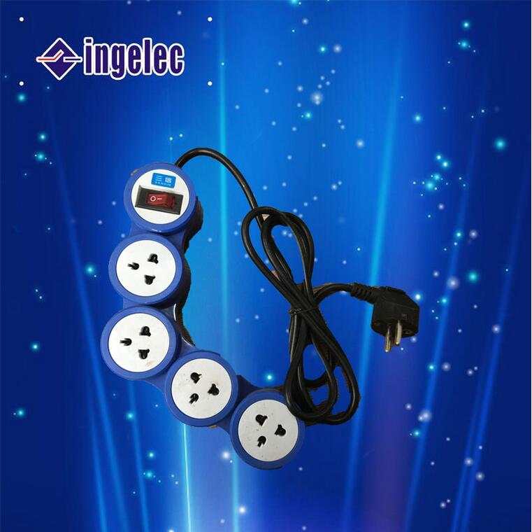 Factory Wholesale Hot Selling Patch Panel Flexible Color with Switch 4 Position Power Strip Multi-Functional Socket