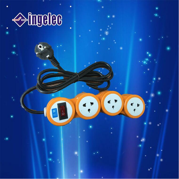 Factory Wholesale Hot Selling Patch Panel Flexible Color with Switch 4 Position Power Strip Multi-Functional Socket