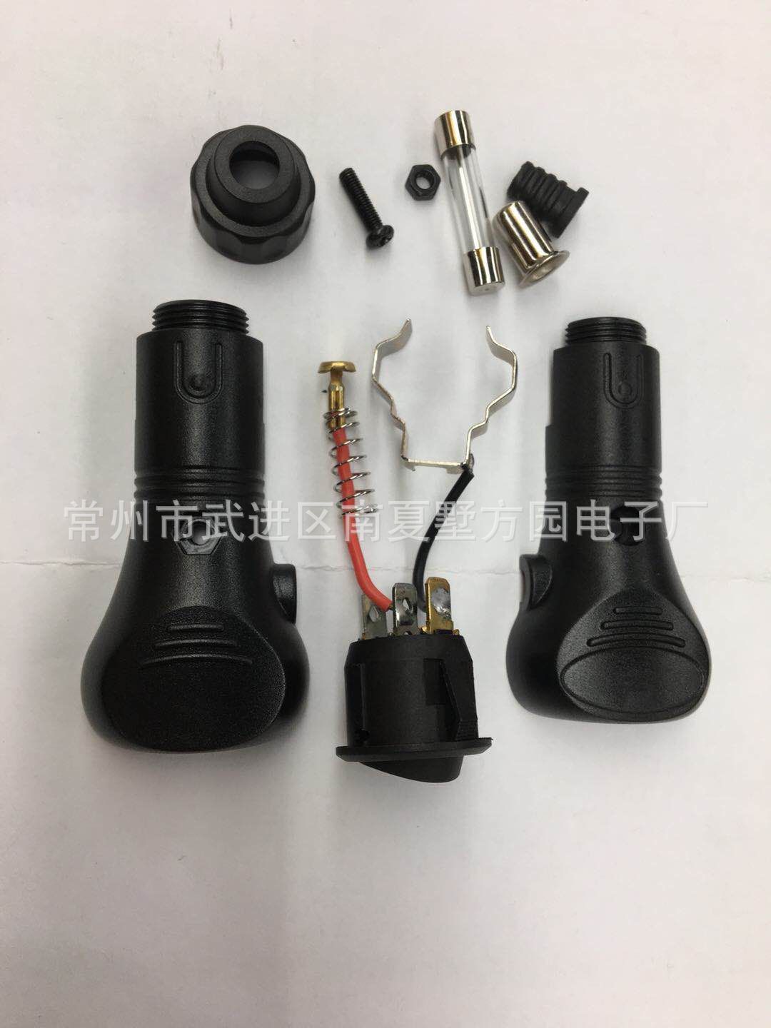 Car Cigarette Lighter Cigar Head with Light and Switch Motorcycle Multifunctional Modification Car Charger Plug