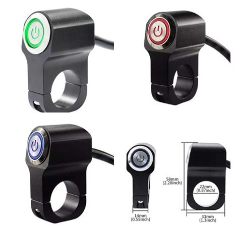 Motorcycle Handle Handlebar Switch Handlebar Switch LED Spotlight Headlamp Switch Smile Switch Motorcycle Switch