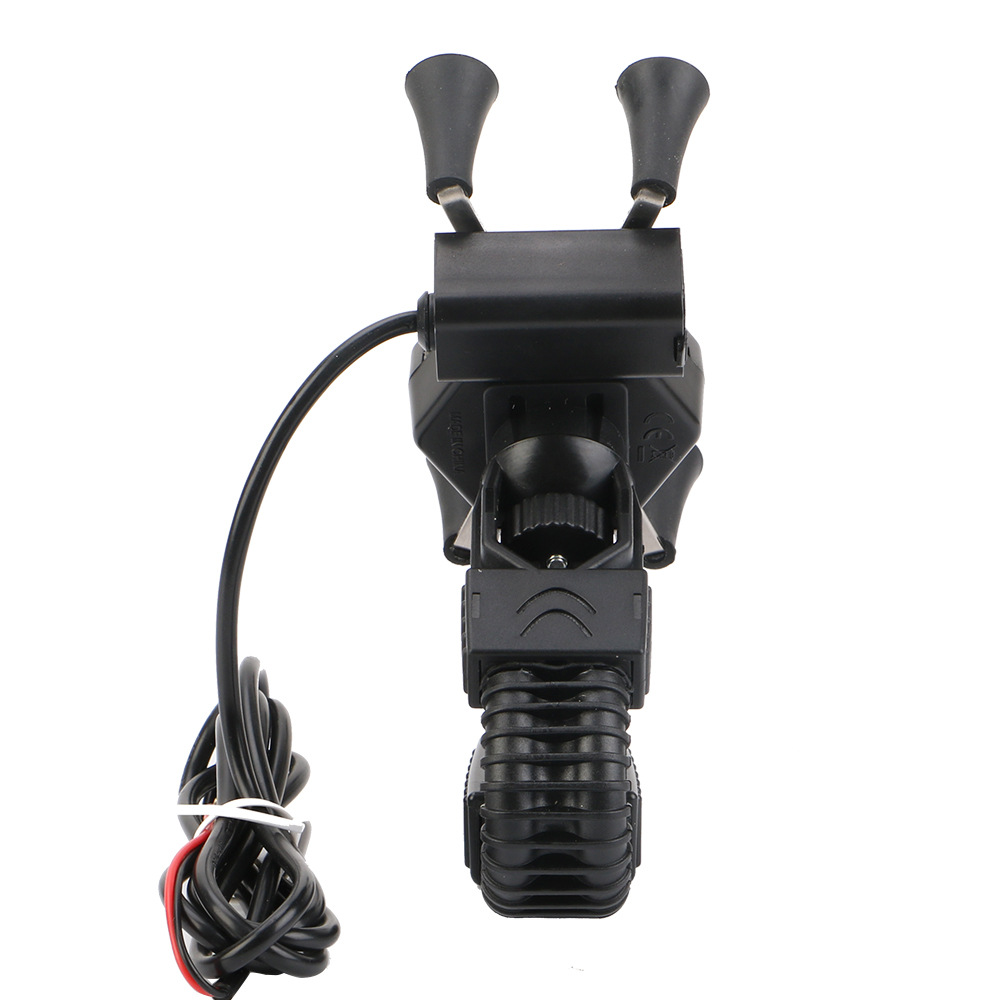 New Motorcycle Mobile Phone Bracket Motorcycle USB Charging Mobile Phone Bracket Waterproof Switch X-Type Mobile Phone Bracket