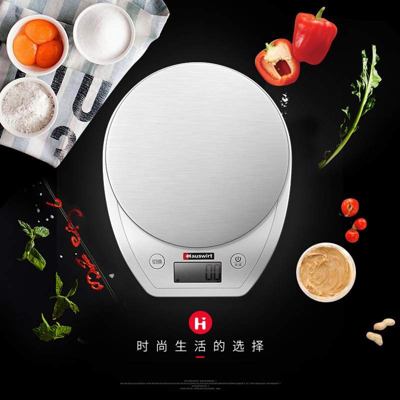 Kitchen Electronic Scale He-66 Large Screen Baking at Home Food Seasoning Sauce Weight Weight Weight Unit Switching