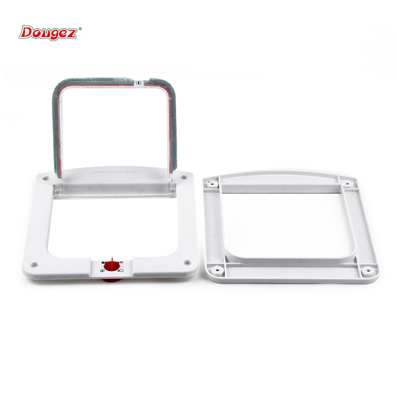 Switch Control Pet Door Adjustable Two-Way Access Bumper Bar Cross-Border New Arrival Dogs and Cats Door Opening