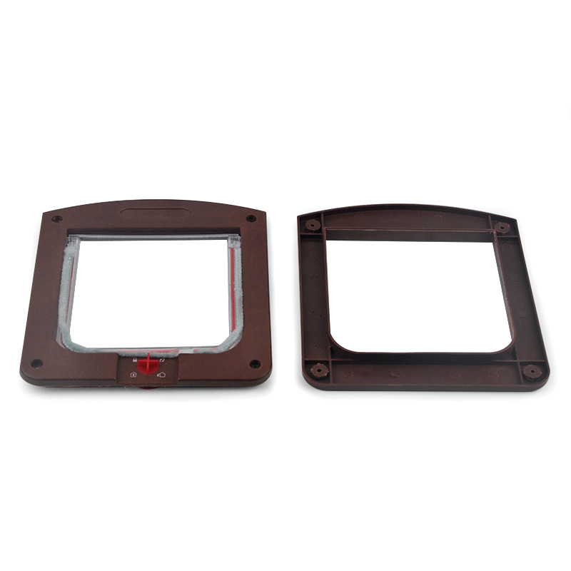 Switch Control Pet Door Adjustable Two-Way Access Bumper Bar Cross-Border New Arrival Dogs and Cats Door Opening