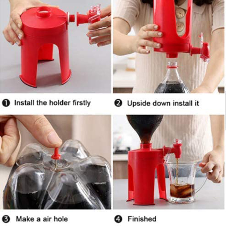 CokeBottleInverted Water Dispenser Beverage Switch Water Fountain Hand Pressure Water Dispenser Beverage Inverted Device