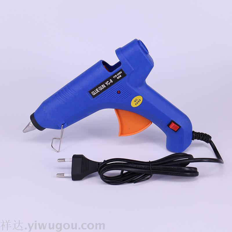 Manufacturer supplies 60W hot melt gun with switch. Wholesale American gauge gun, European gauge gun, British gauge gun