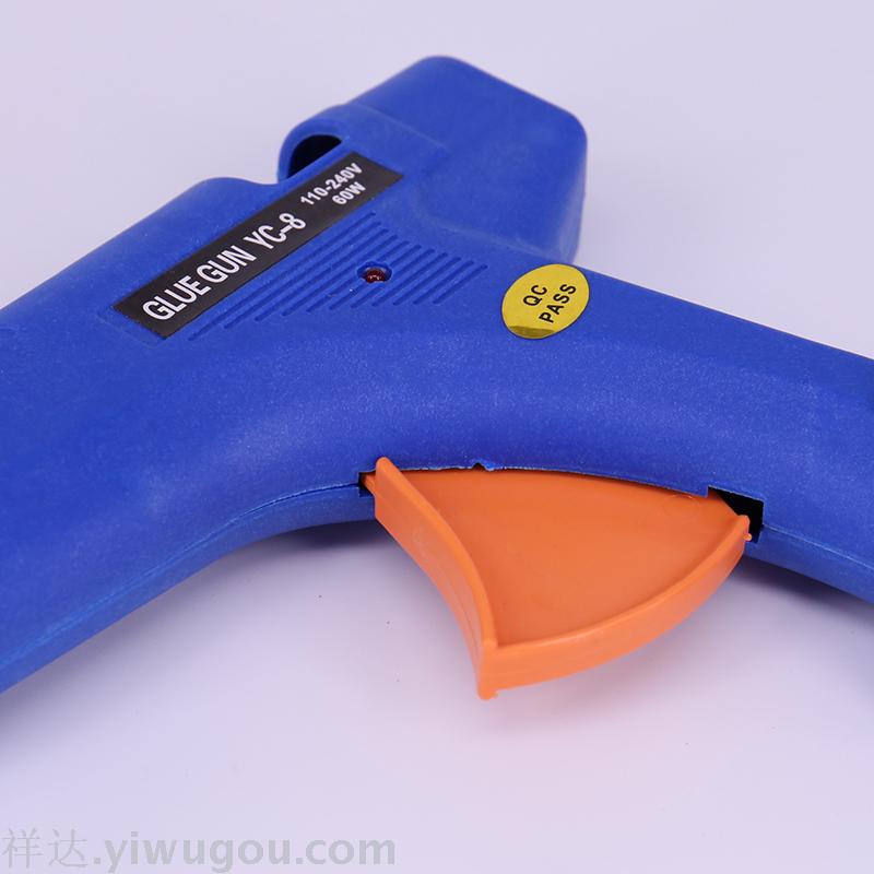 Manufacturer supplies 60W hot melt gun with switch. Wholesale American gauge gun, European gauge gun, British gauge gun