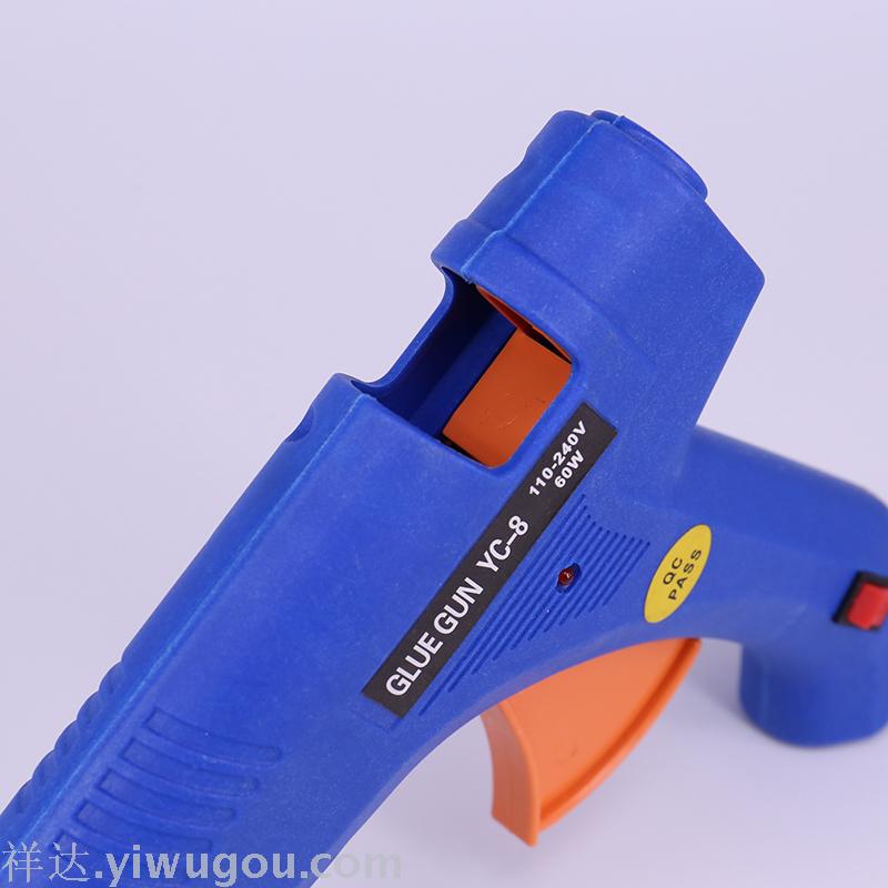 Manufacturer supplies 60W hot melt gun with switch. Wholesale American gauge gun, European gauge gun, British gauge gun