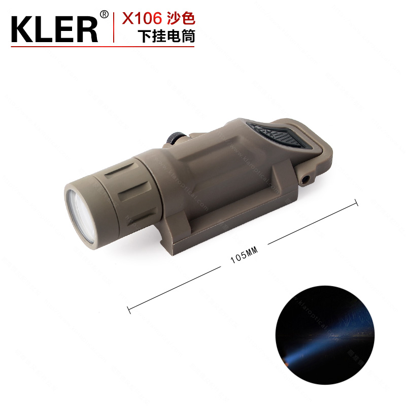 WML with side dial switch aiming mirror to hang LED strong light tactical flashlight.