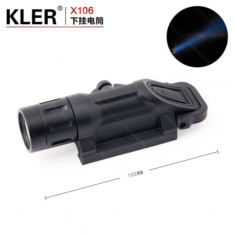 WML with side dial switch aiming mirror to hang LED strong light tactical flashlight.