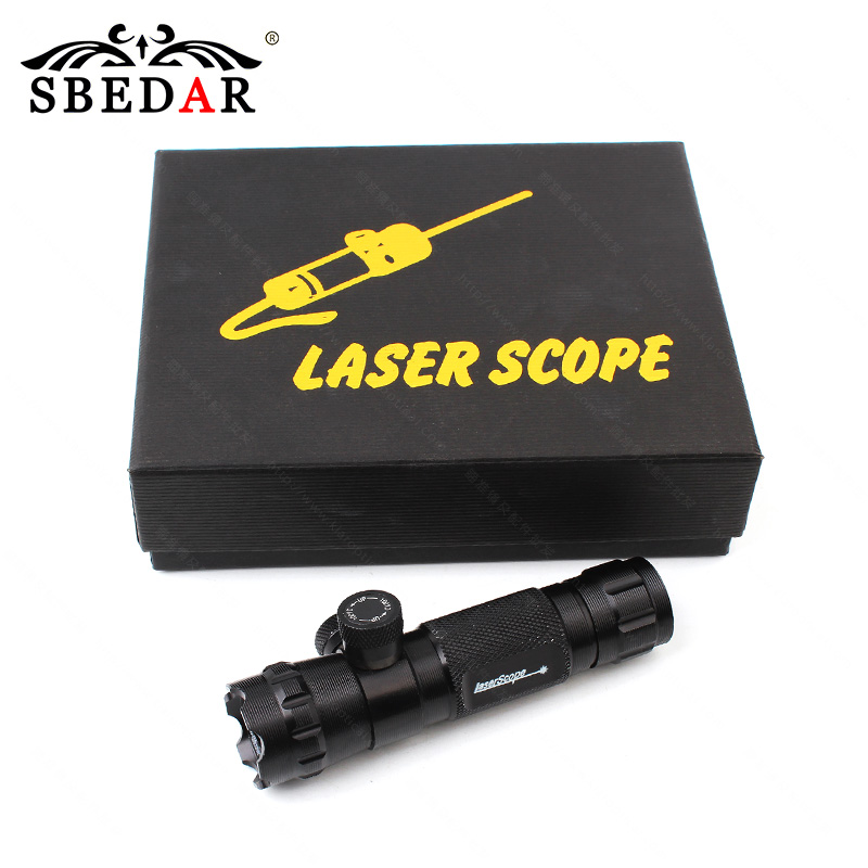 Outward redeployment of button 2 on/off switch 2 bracket above and below the Green laser sight