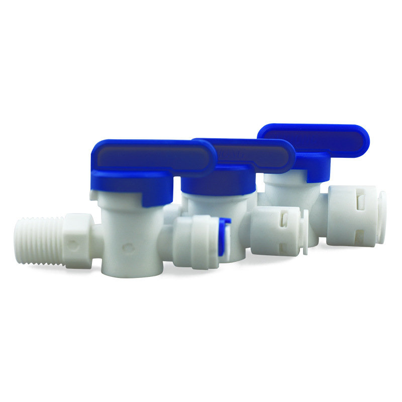 2 Points 3 Points Plastic Quick Connection CardFree Connector Quick Plug Backflush Ball Valve Flush Drain Valve Switch