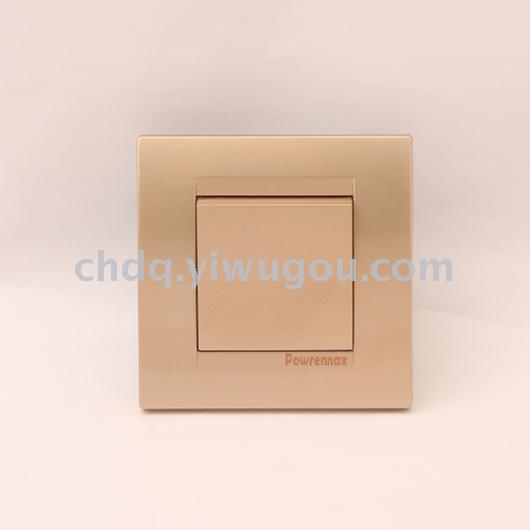 SCHUKO socket gold european-style grounding wall switch