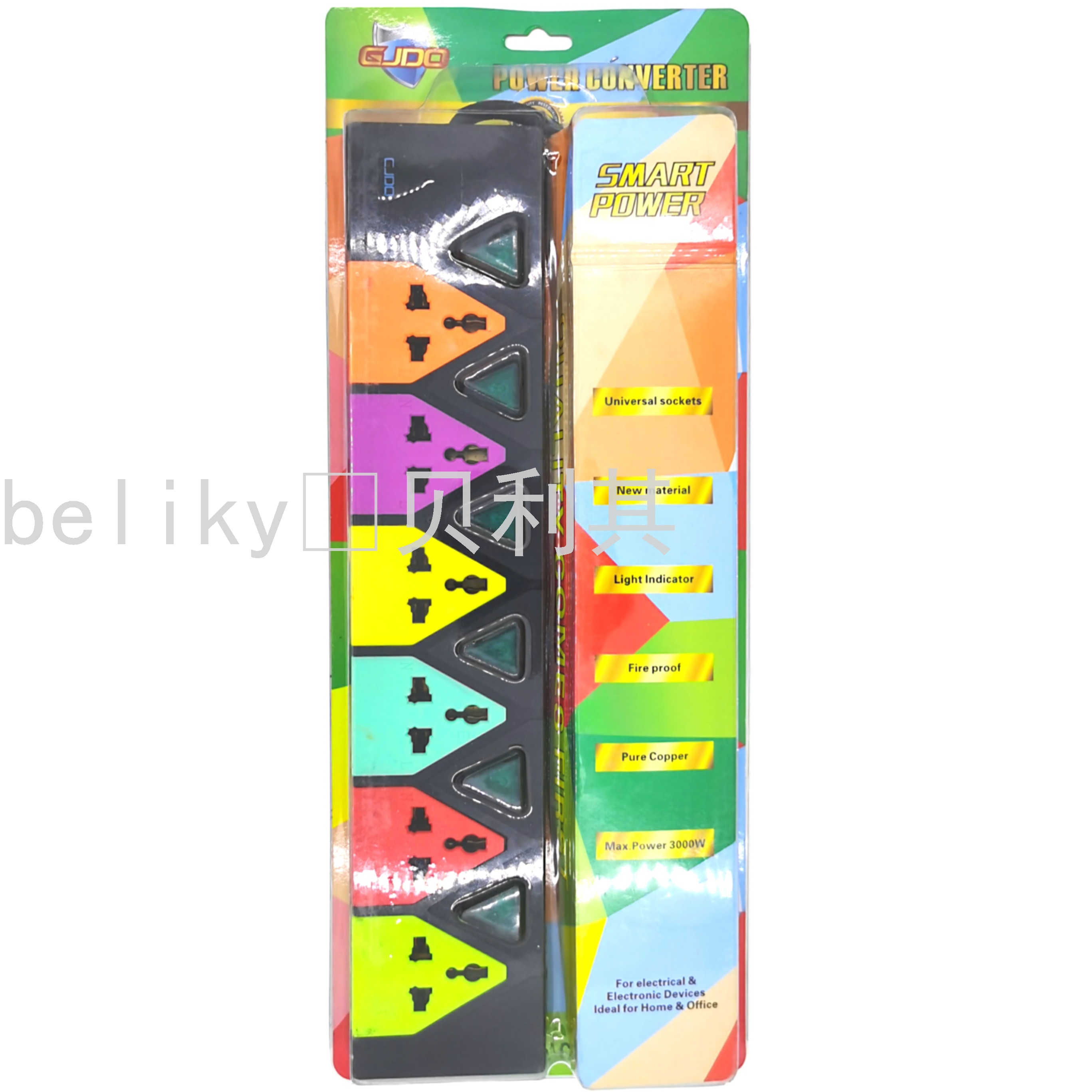 6-Position Multi-Position Pure Copper Socket with Switch Porous Position Power Strip