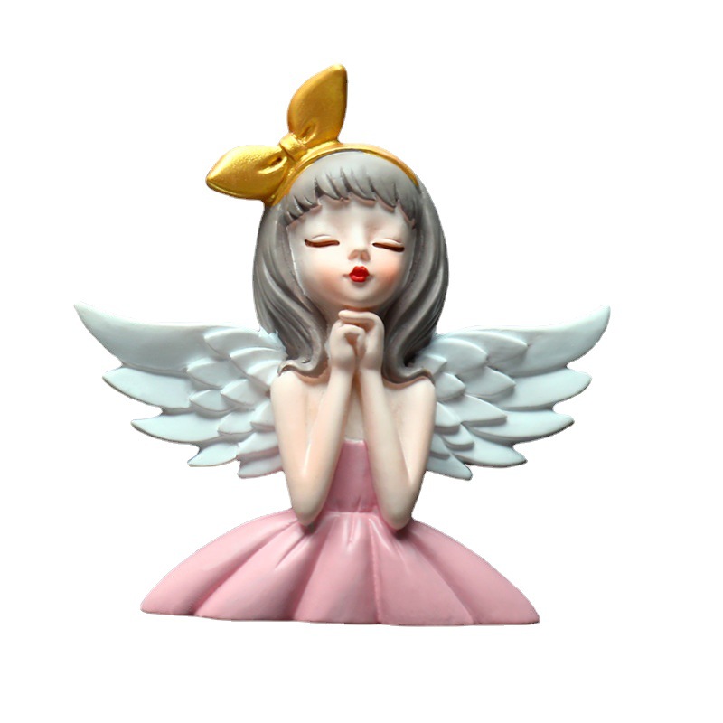 Creative New Angel Girl Switch Sticker Refridgerator Magnets Resin Ornaments Furniture Decoration Light Luxury Birthday Gift Wholesale