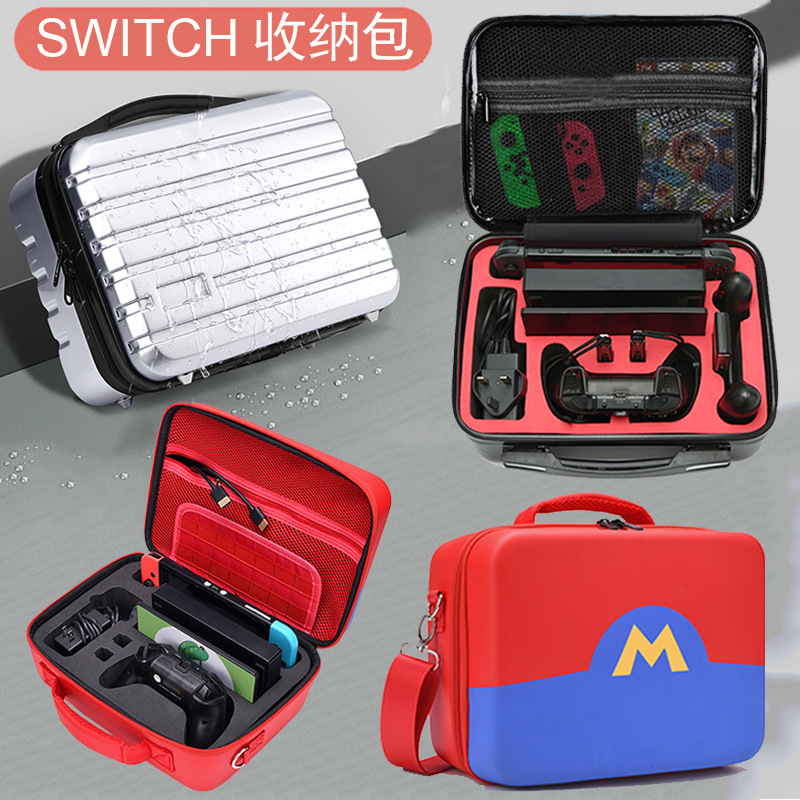 Nintendo Switch Storage Bag NS Storage Box Mario Bao Ke Meng Theme Portable Shoulder Bag Hard Bag