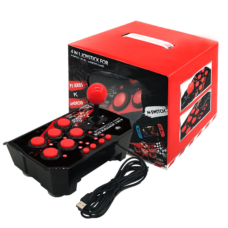 Switch Gladiator Arcade Rocker NS Host Game Joystick Plug and Play with Continuous Hair Switch Rocker
