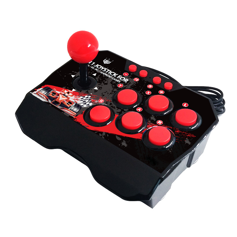 Switch Gladiator Arcade Rocker NS Host Game Joystick Plug and Play with Continuous Hair Switch Rocker