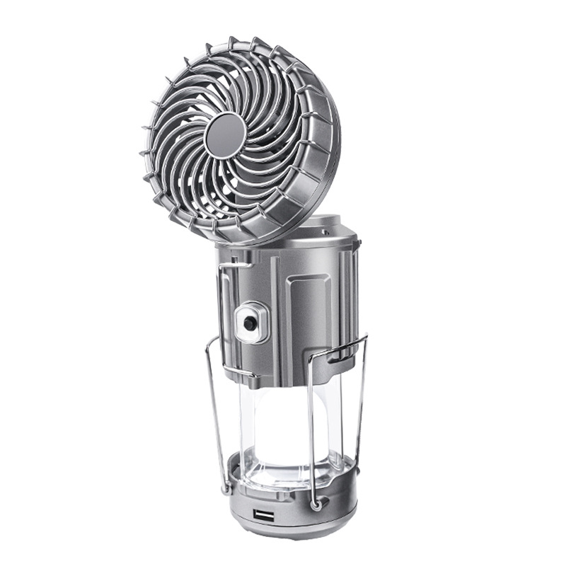 Outdoor Solar Electric Fan Lamp Camping Lamp Portable Stretch Switch Camping Lantern Lithium Battery Barn Lantern Factory Wholesale