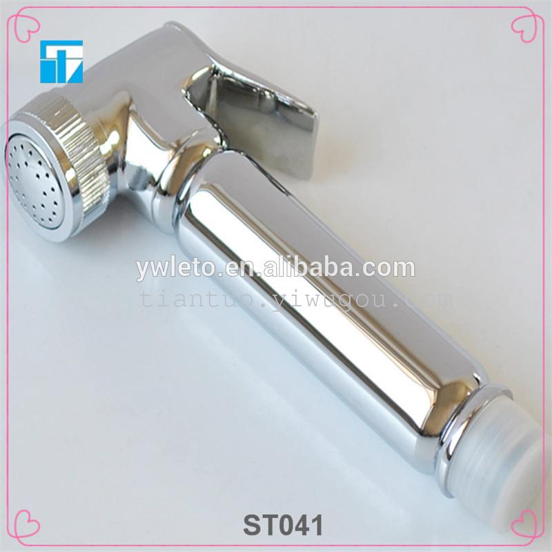 All brass with a flush toilet flushing device with a switch.