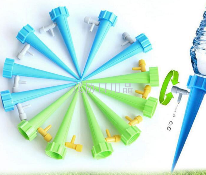 Automatic flower watering device with switch control valve can adjust water seepage device drip irrigation lazy person