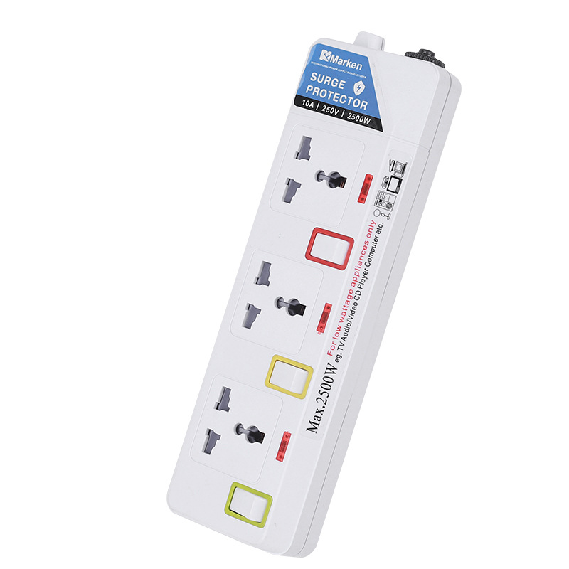 Foreign Trade British European-Style Power Strip Patch Panel Porous Position with Switch Power Strip Socket