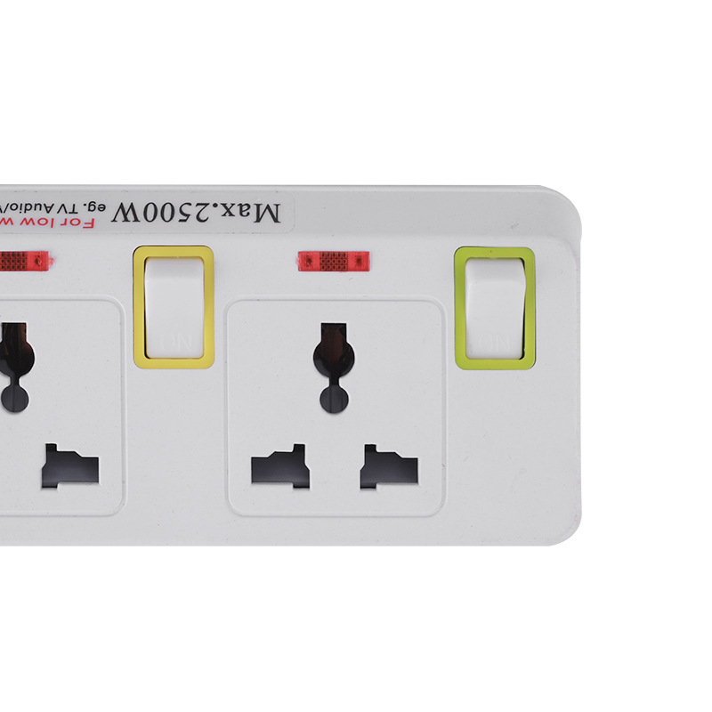 Foreign Trade British European-Style Power Strip Patch Panel Porous Position with Switch Power Strip Socket
