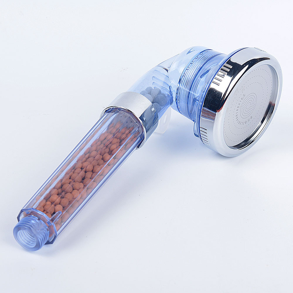 Anion Supercharged Shower Handheld ABS Spa with Switch Shower Head Japan Third Gear Water Stop Shower Nozzle
