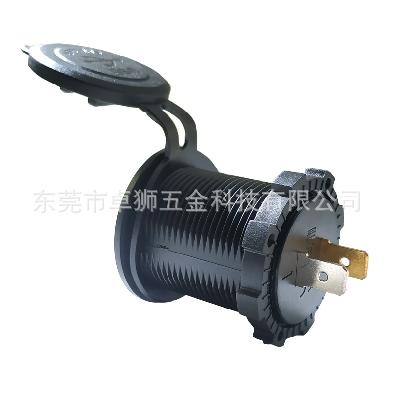 Applicable Car Motorcycle Modified Car Charger Dual Light Ring 4.2a with Touch Switch Car USB Car Charger