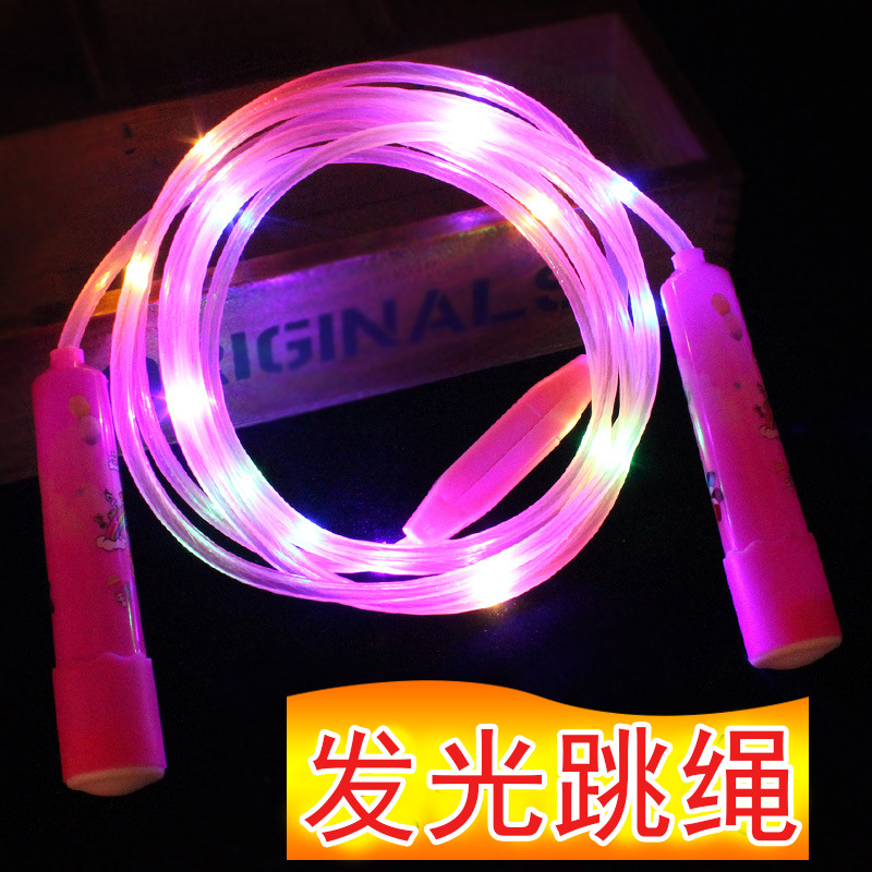 New Luminous Skipping Rope with Switch LED Flash Skipping Rope Fitness Sports Equipment Children&#039;s Toys
