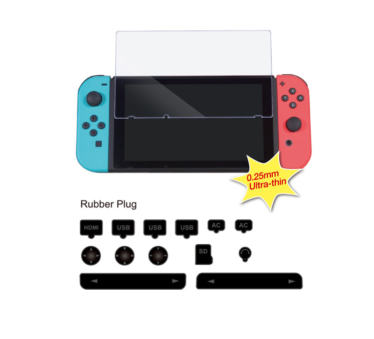 A Switch game machine dust Plug Set Switch dust Net Dust + Acknowledgement film Set TNS-862