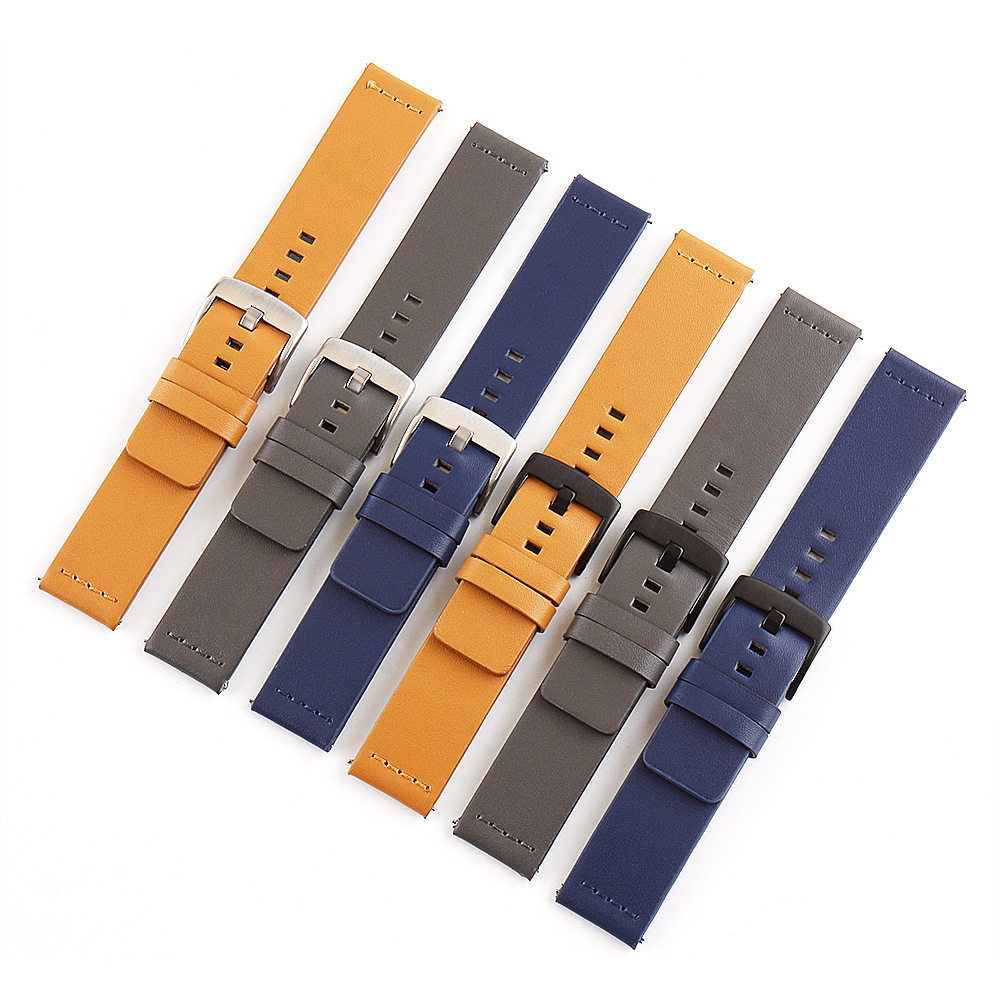 Moto360 Second Generation Samsung Gear S3 Genuine Leather Strap First Layer Cowhide Needle Pattern Strap Switch Ear