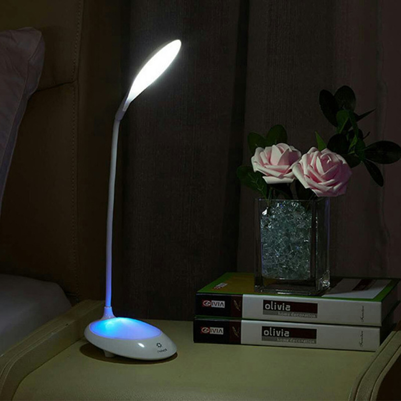 USB Rechargeable Desk Lamp Festival Celebration Atmosphere Colorful Night Light Household Daily Touch Switch Gift Bedside Lamp