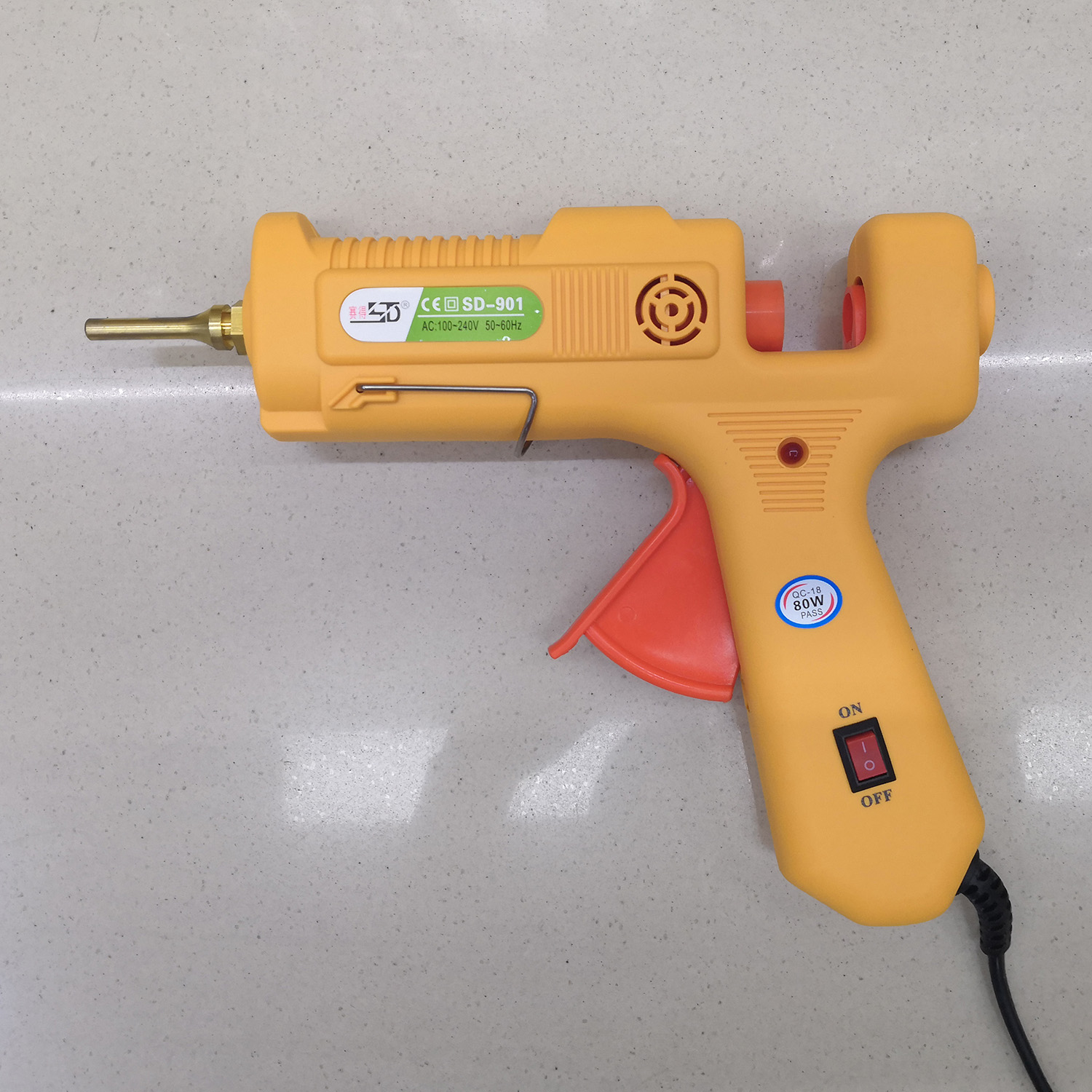 Side 80W yellow with switch big glue gun removable copper mouth no leakage no glue manufacturers direct sales