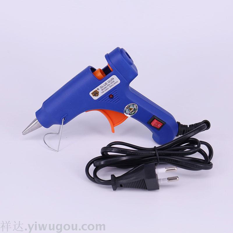 Manufacturers wholesale 20W hot melt glue gun with switch support glue gun DIY home glue gun dispenser
