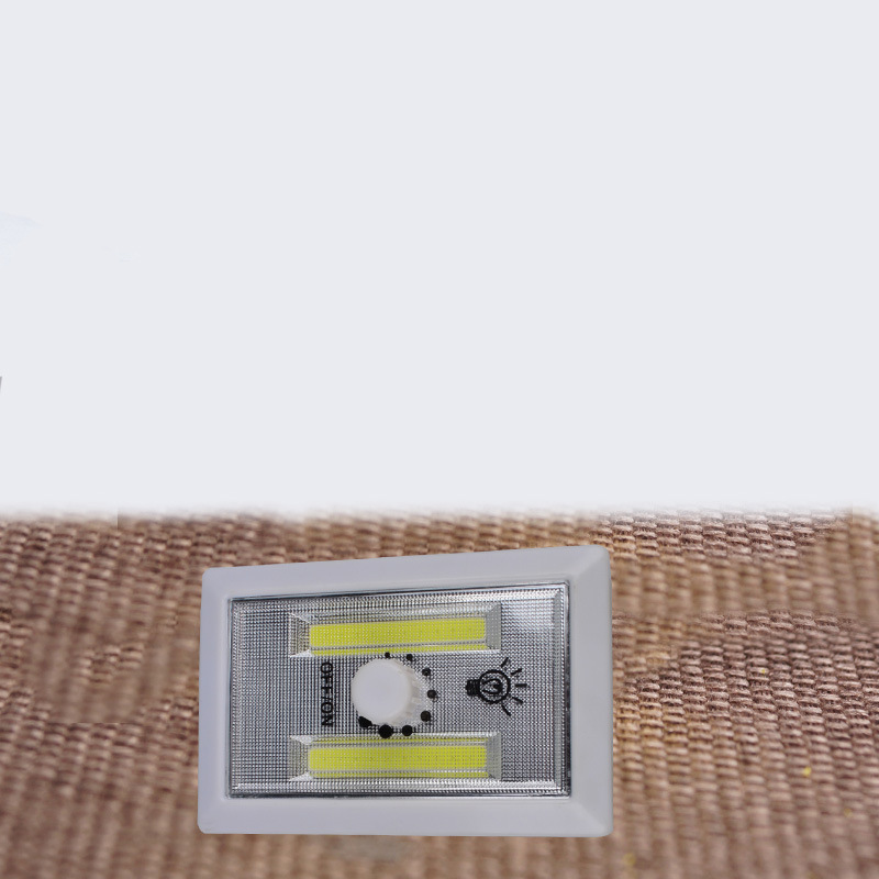 The new plastic switch nightlight headlamp headlamp aisle wardrobe lamp COB can be attached and can hang switch 